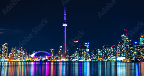 Canvas Print Toronto Skyline at Night