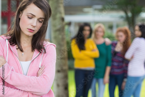 Fotografia Student being bullied by a group of students