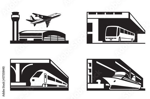 Stations of public transport in perspective