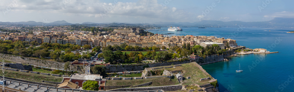 View on Corfu town