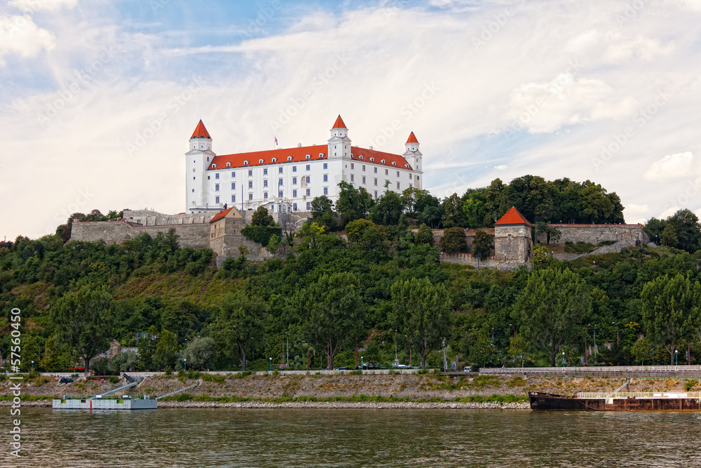 Medieval castle on the hill , Bratislava, Slovakia Medieval castle on the hill , Bratislava, Slovakia