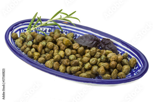 Capers in the bowl