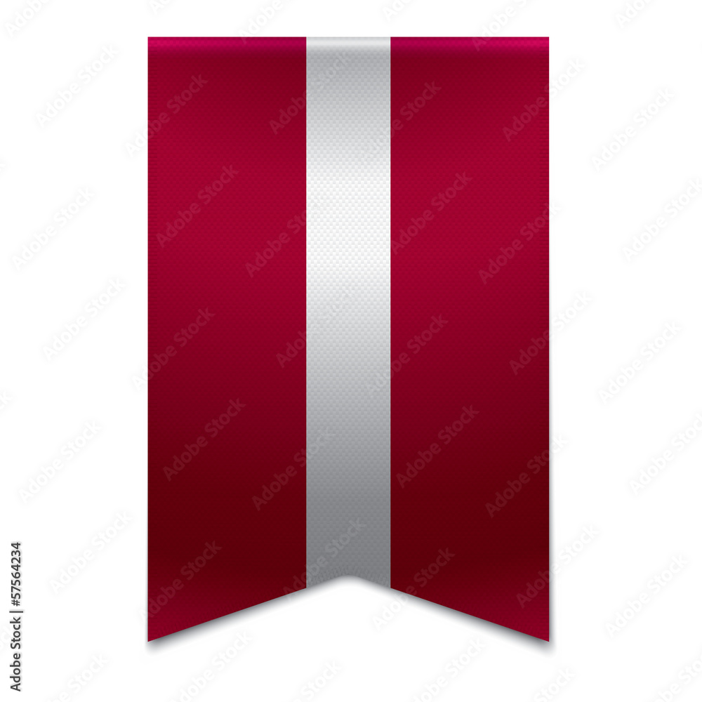 Ribbon banner - latvian flag