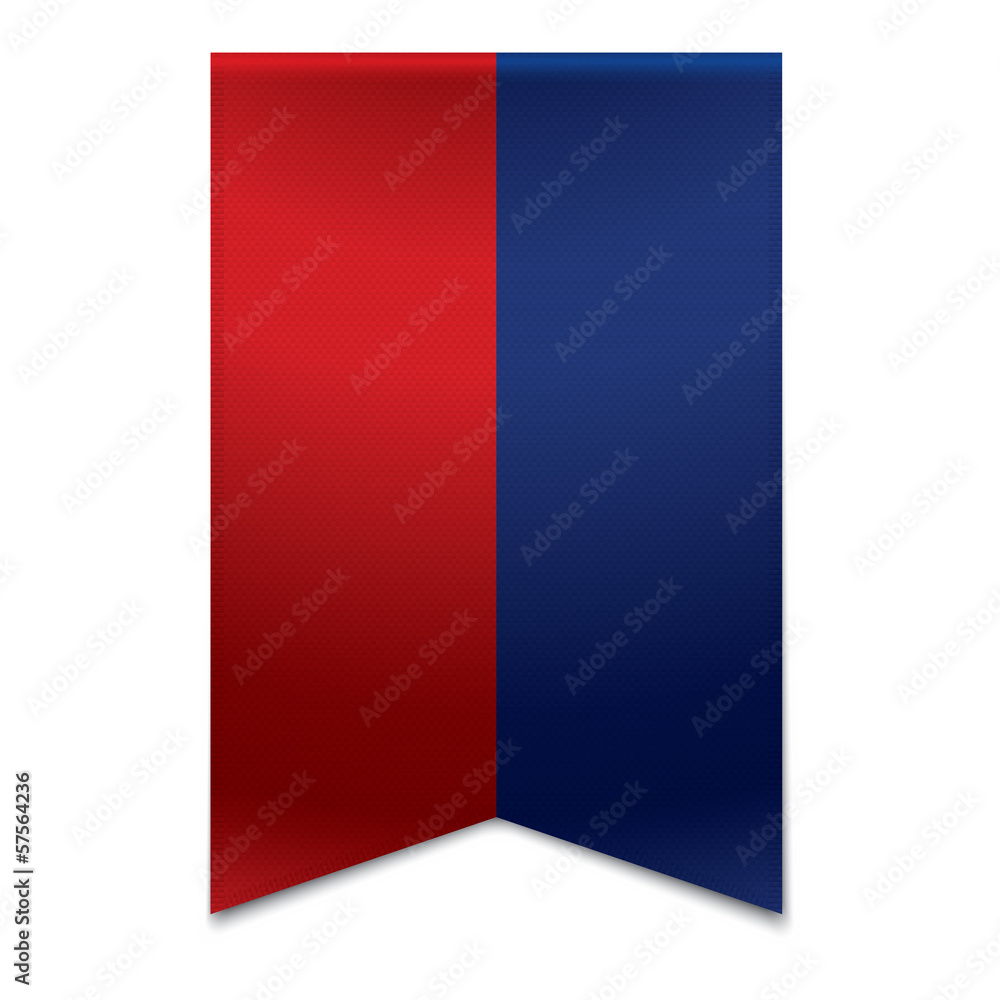 Obraz premium Ribbon banner - flag of liechtenstein