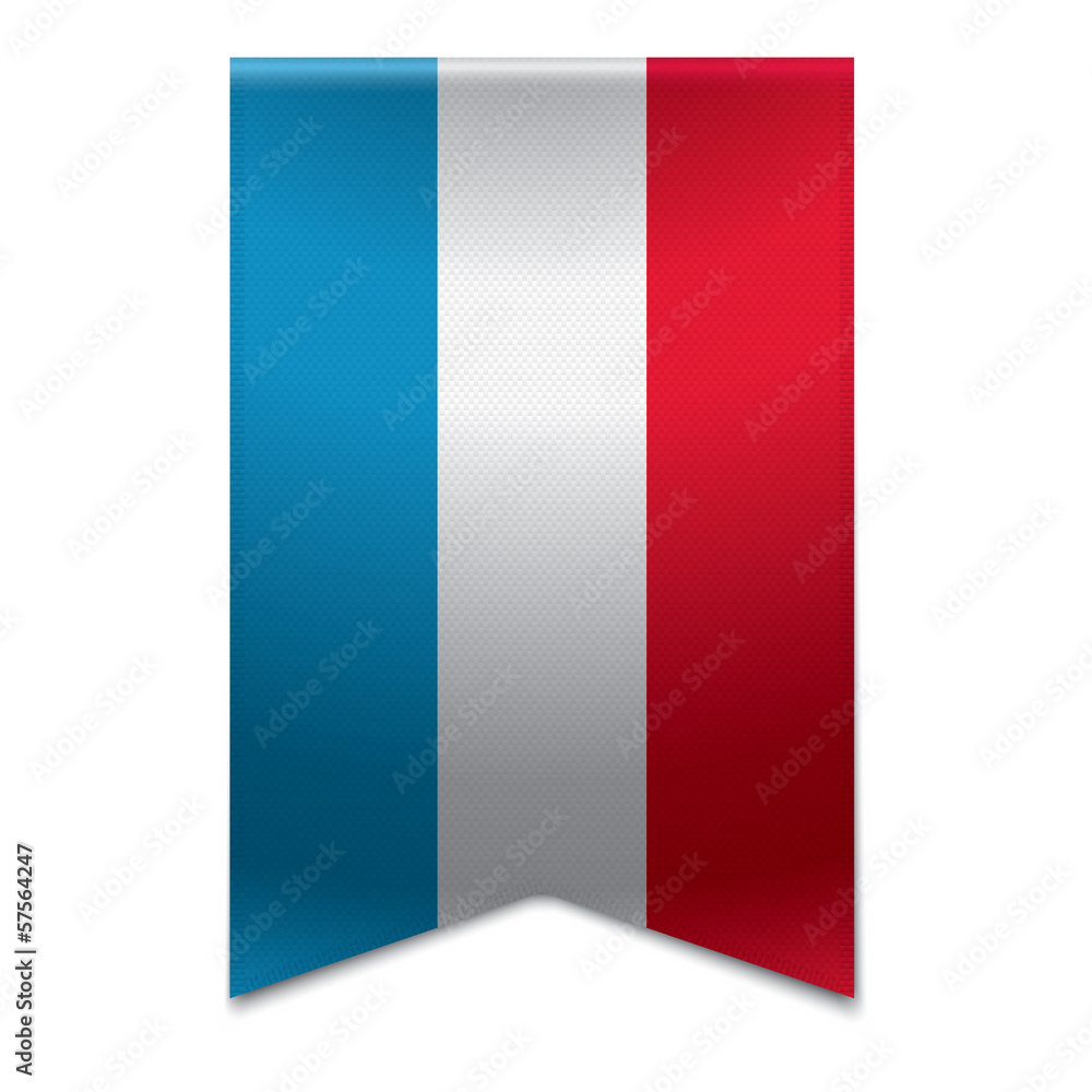 Ribbon banner - flag of luxembourg