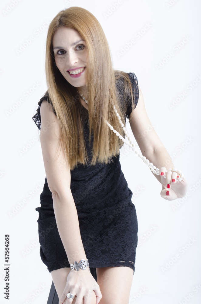 Fototapeta premium real middle aged pretty woman