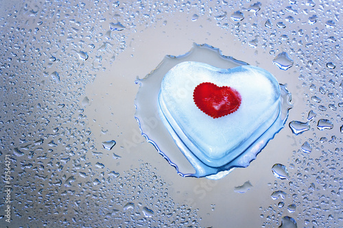 melting icy heart photo