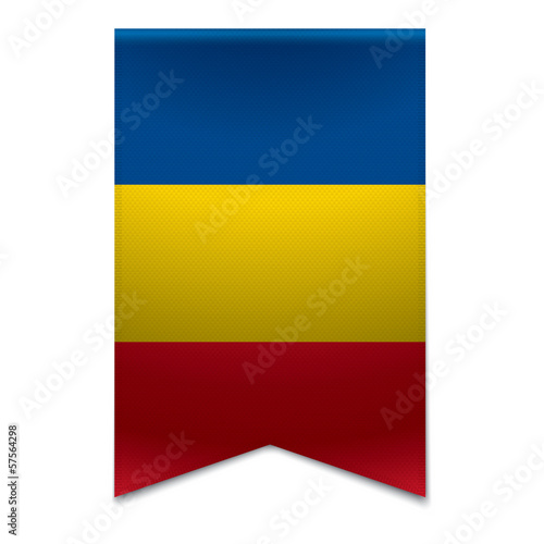 Ribbon banner - romanian flag