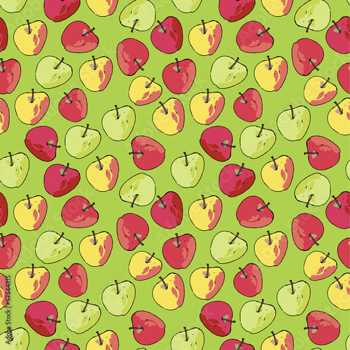 Fototapeta Naklejka Na Ścianę i Meble -  beautiful apple pattern