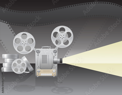 cinema projector vector illustration