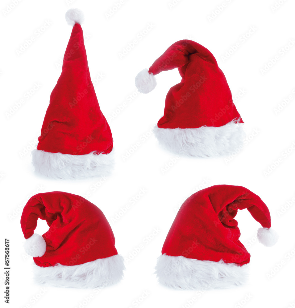 4 verschiedene Nikolausmützen 4 verschiedene Nikolausmützen