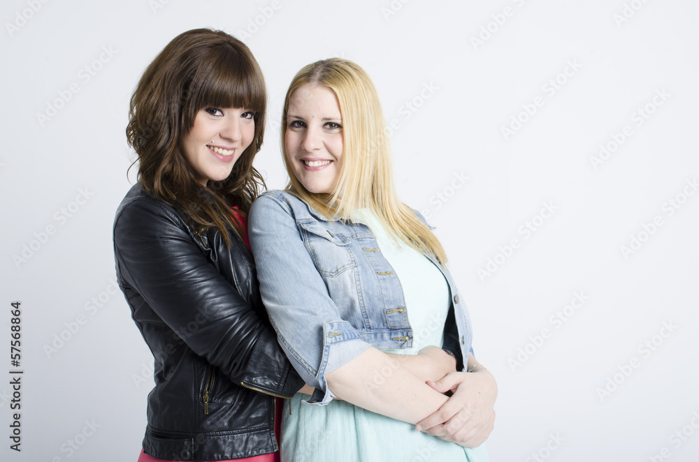 two young pretty women togheter two young pretty women togheter