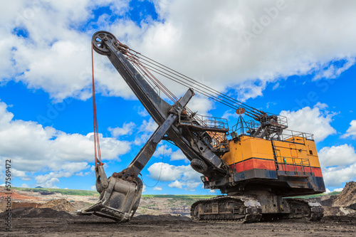 Electric Shovel in Lignite mining
