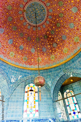 Interior of the Topkapi palace in Istanbul, Turkey