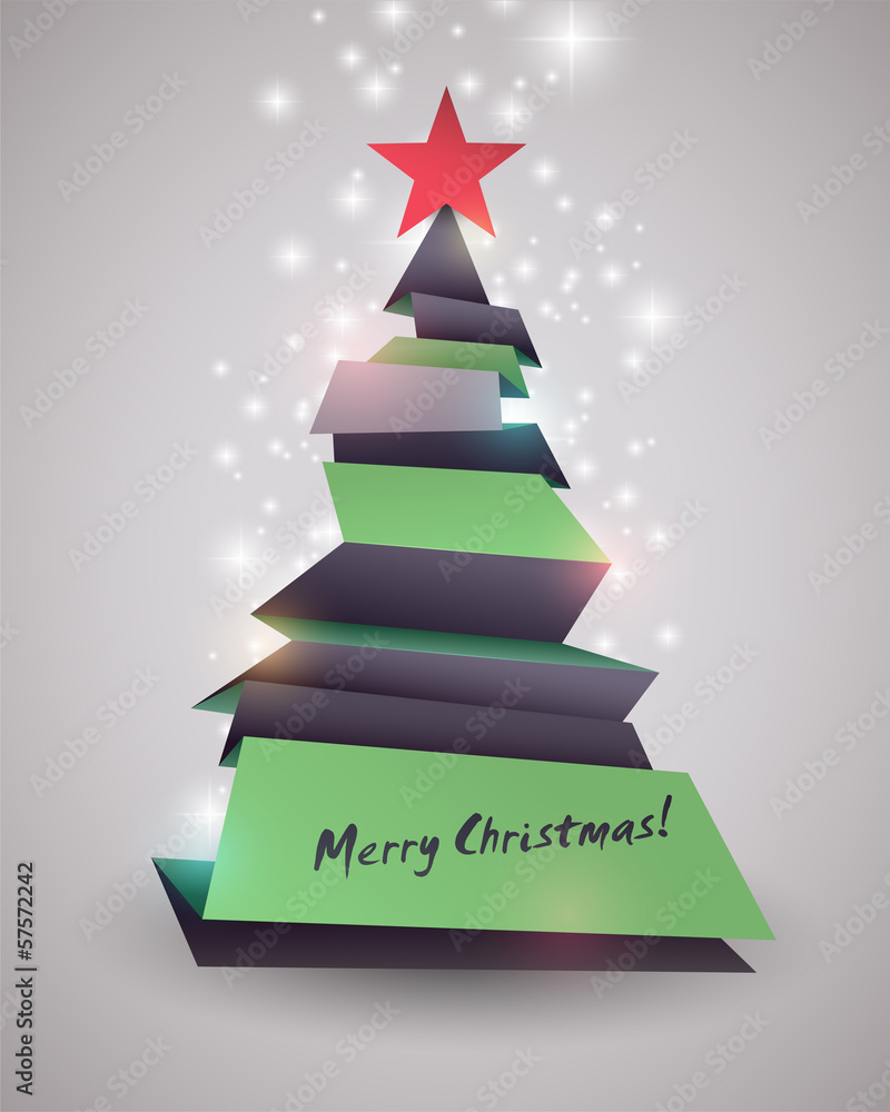 Creative Christmas tree card.