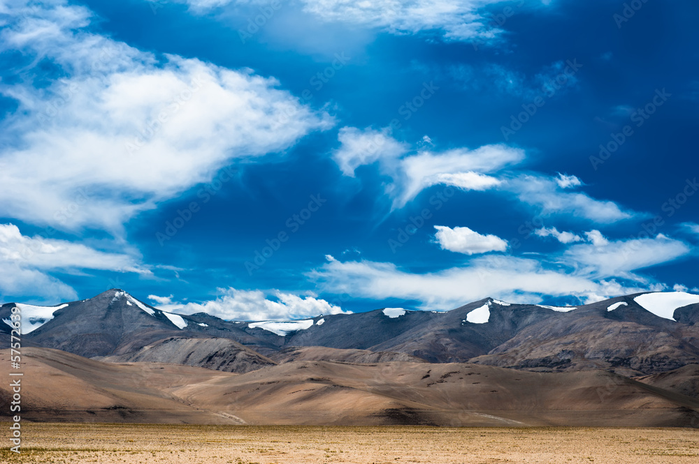 Himalaya high mountain landscape panorama. India
