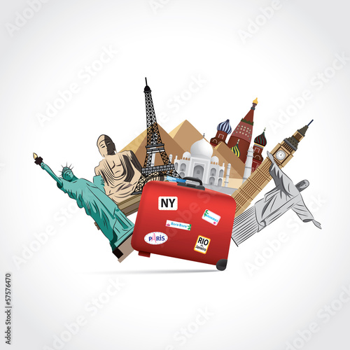 tour du monde-valise