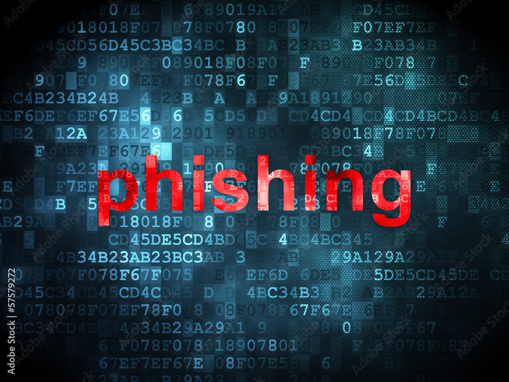 Security concept: Phishing on digital background Security concept: Phishing on digital background