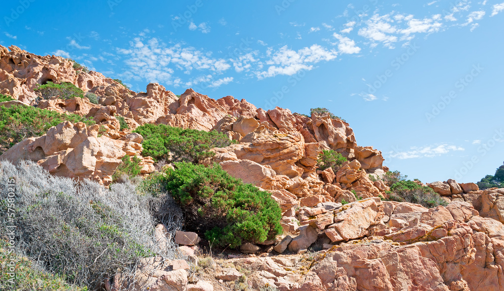 Fototapeta premium gallura orange rocks