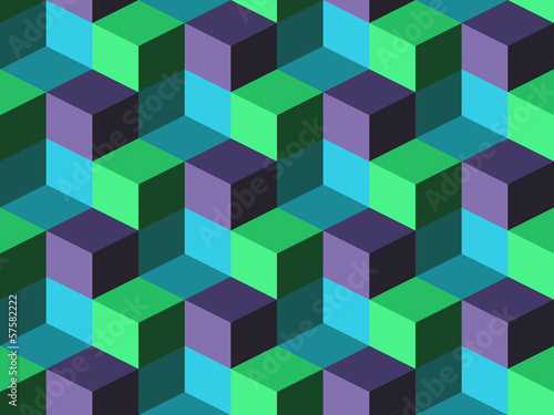 Seamless background with cubes