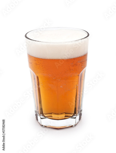 beer on white background