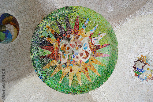 Mosaic in Parc Guell