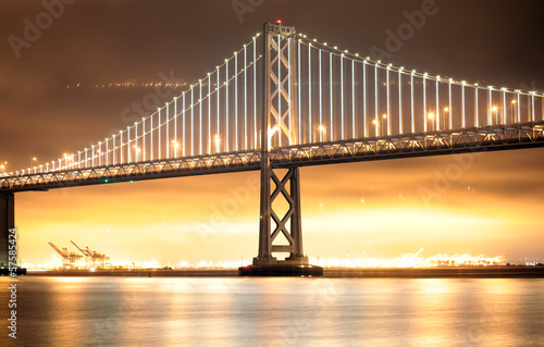 Bay Bridge, San Francisco and Oakland