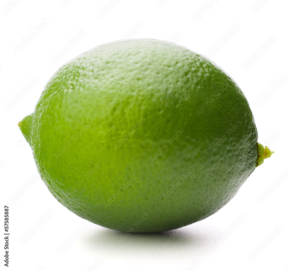 Citrus lime fruit isolated on white background cutout Citrus lime fruit isolated on white background cutout