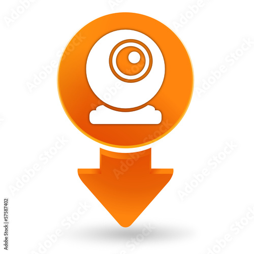 webcam sur signet orange