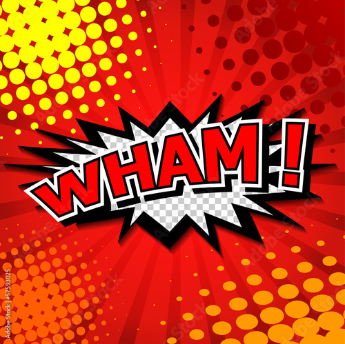 Wham! - Comic Speech Bubble, Cartoon