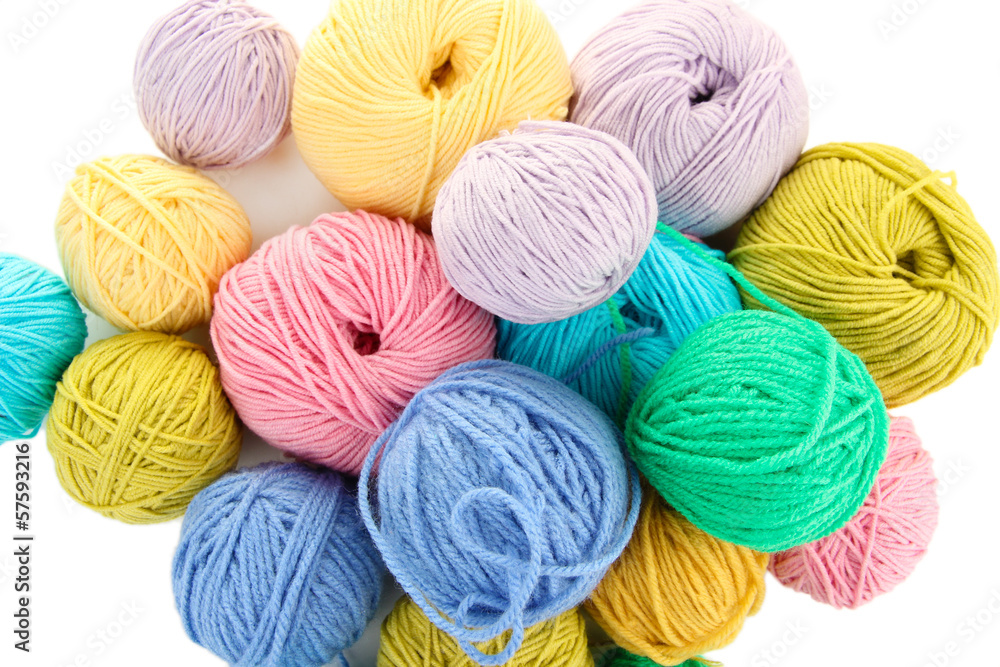 Multicolored clews closeup Multicolored clews closeup