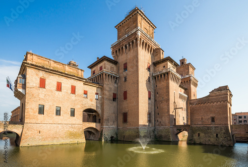 old Estense Castle in Ferrara, Italy