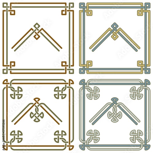 Celtic knot corner patterns 3