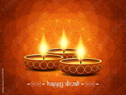 artistic background design for diwali festival