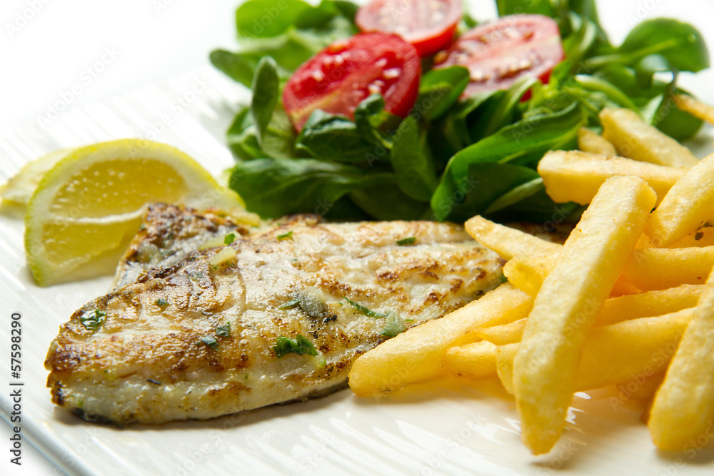 filetto di pesce spada alla griglia filetto di pesce spada alla griglia