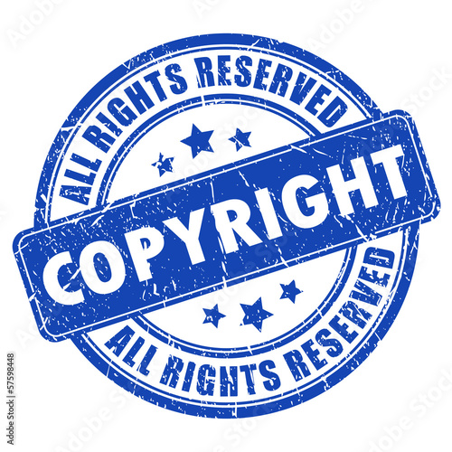 Vector copyright stamp