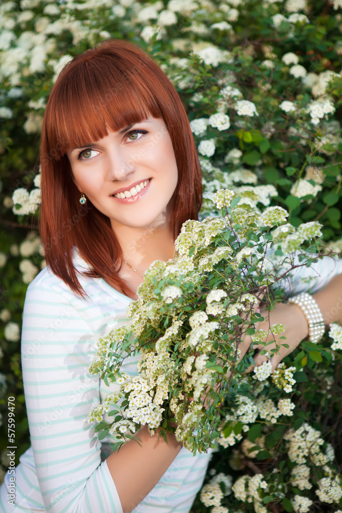 Attractive red-haired woman Attractive red-haired woman