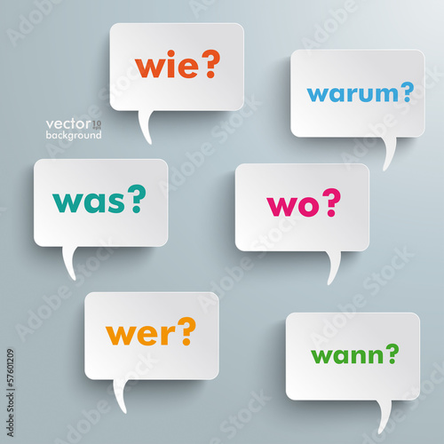 Question Speech Bubbles