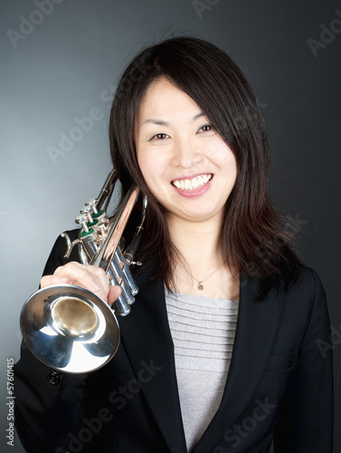 Portrait of a Female Trumpet Player
