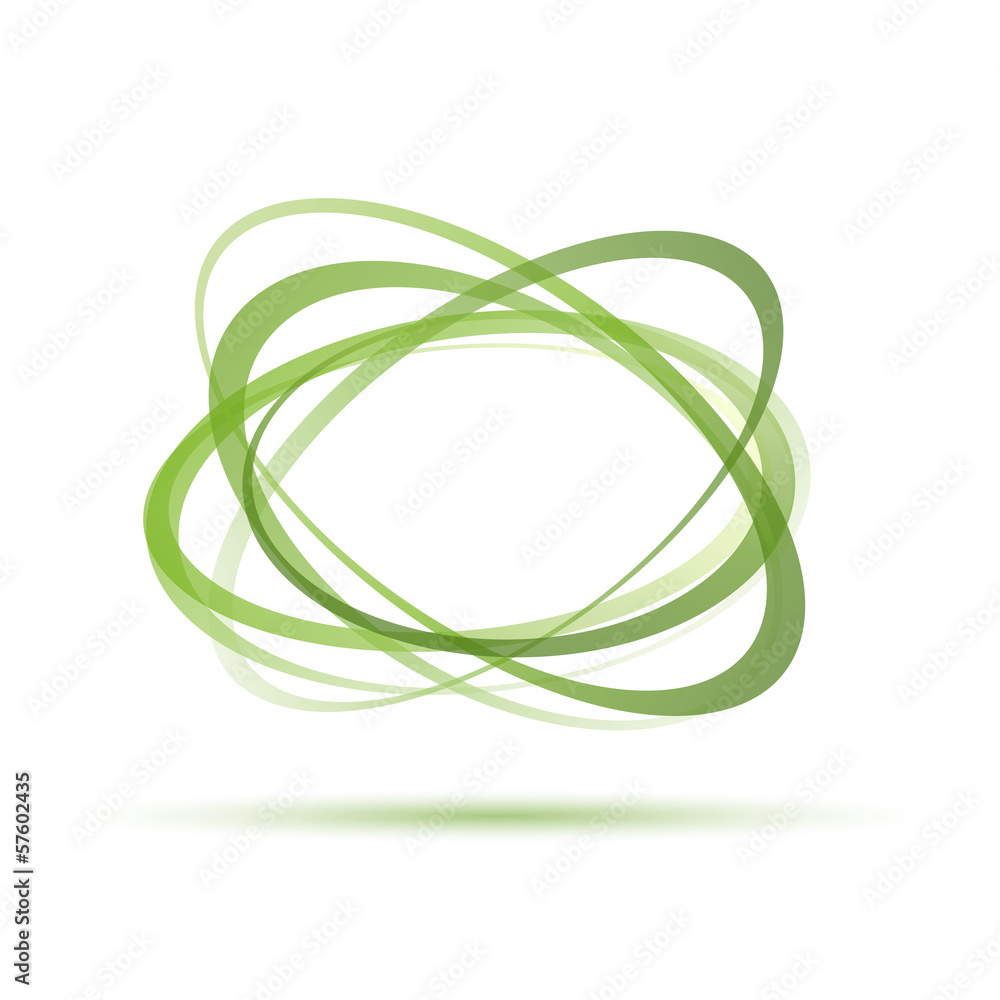 Vector Green Rings Background Vector Green Rings Background