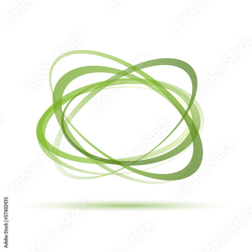 Vector Green Rings Background