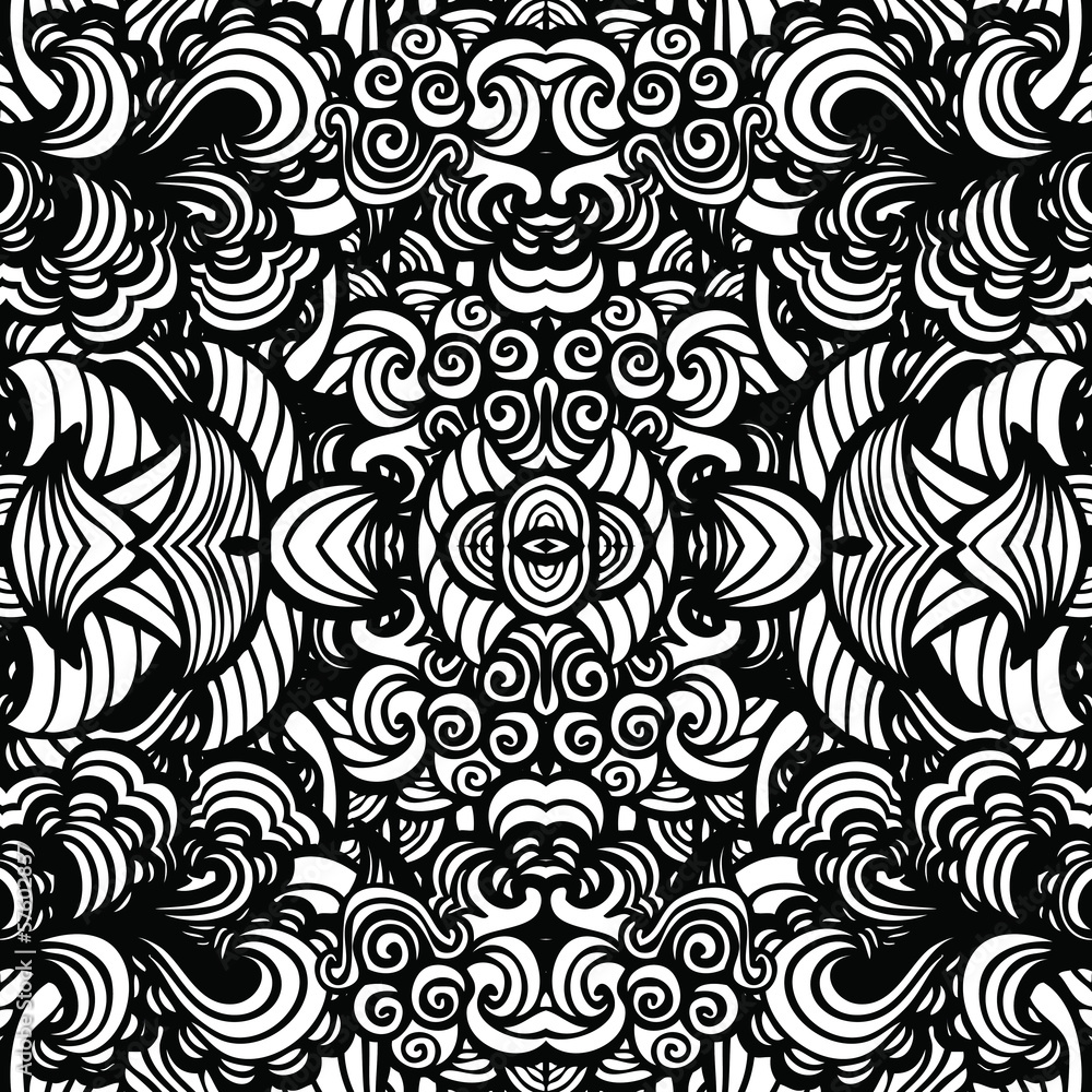 Hand drawn seamless pattern, seamless vector pattern Hand drawn seamless pattern, seamless vector pattern