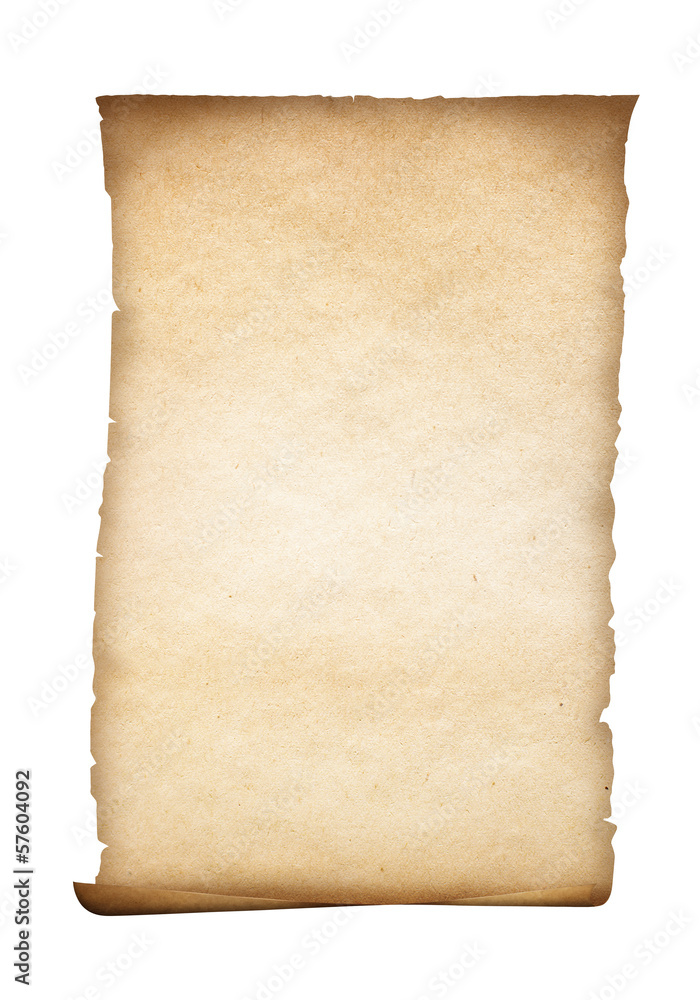 parchment or old paper isolated