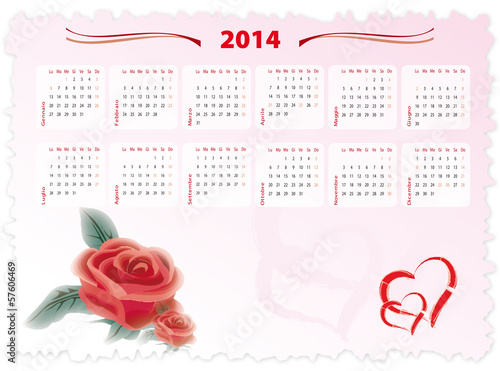 calendario 2014 love