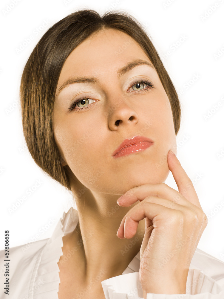 attractive business woman in the studio attractive business woman in the studio