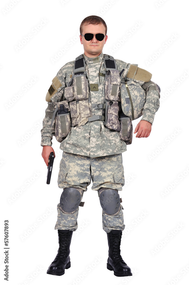 soldier with his gun soldier with his gun