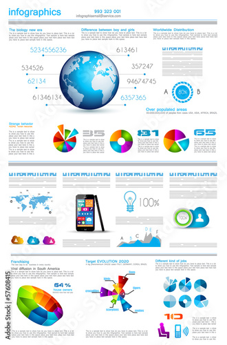 Infographic template design