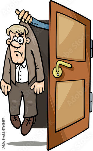 fired man cartoon illustration