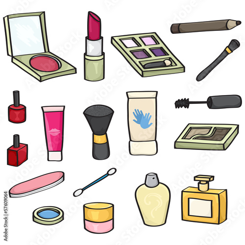 Set of 18 Cartoon Cosmetics