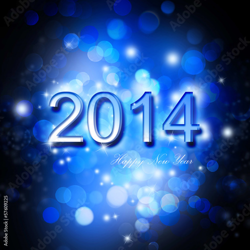 Festive New Year 2014 Card